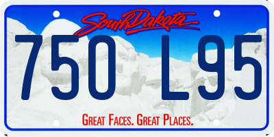 SD license plate 75OL95