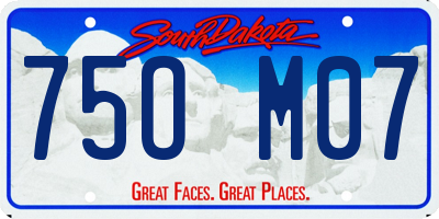 SD license plate 75OM07