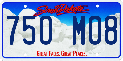 SD license plate 75OM08