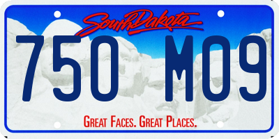 SD license plate 75OM09