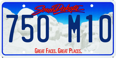 SD license plate 75OM10
