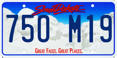 SD license plate 75OM19