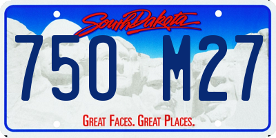 SD license plate 75OM27