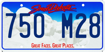 SD license plate 75OM28
