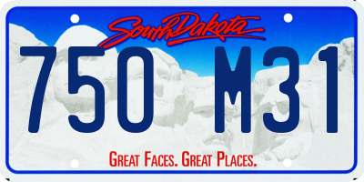 SD license plate 75OM31