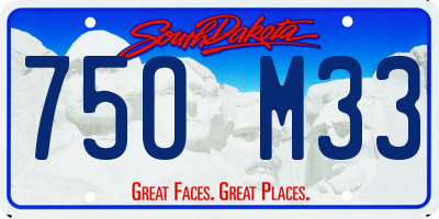 SD license plate 75OM33