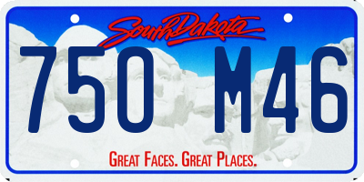 SD license plate 75OM46