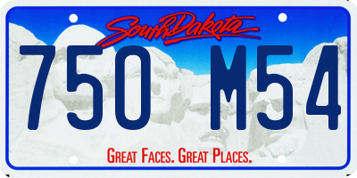 SD license plate 75OM54