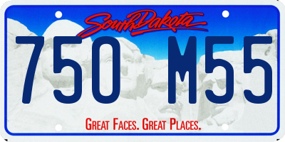 SD license plate 75OM55