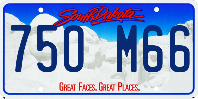SD license plate 75OM66