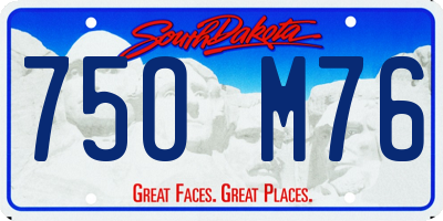 SD license plate 75OM76