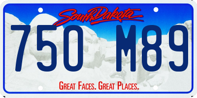 SD license plate 75OM89