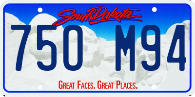 SD license plate 75OM94