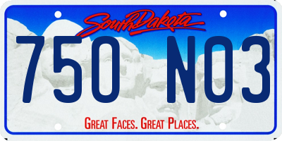 SD license plate 75ON03