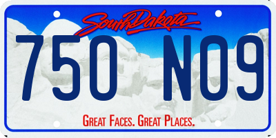 SD license plate 75ON09