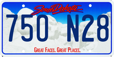 SD license plate 75ON28