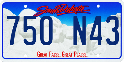 SD license plate 75ON43