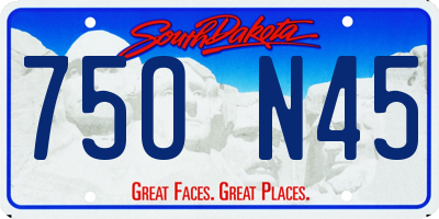 SD license plate 75ON45