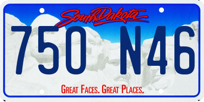 SD license plate 75ON46