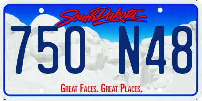 SD license plate 75ON48