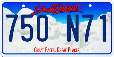 SD license plate 75ON71