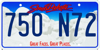 SD license plate 75ON72