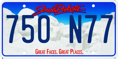 SD license plate 75ON77