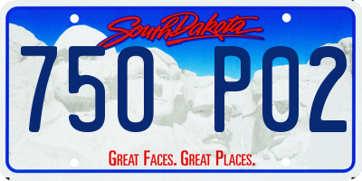 SD license plate 75OP02