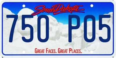 SD license plate 75OP05