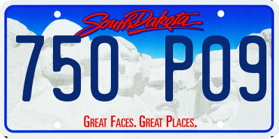 SD license plate 75OP09