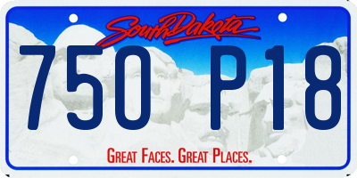 SD license plate 75OP18