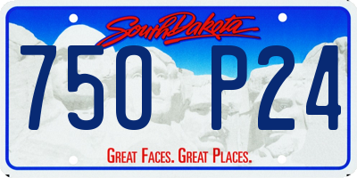SD license plate 75OP24
