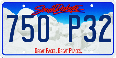 SD license plate 75OP32