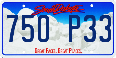 SD license plate 75OP33