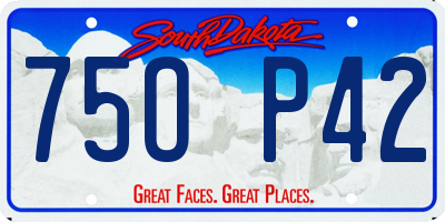 SD license plate 75OP42