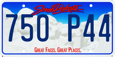 SD license plate 75OP44
