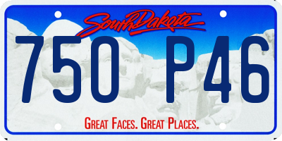 SD license plate 75OP46