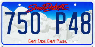 SD license plate 75OP48