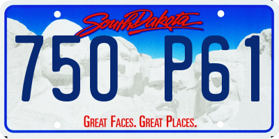 SD license plate 75OP61