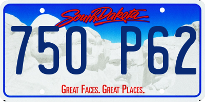 SD license plate 75OP62