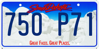 SD license plate 75OP71