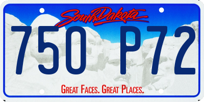 SD license plate 75OP72