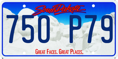 SD license plate 75OP79