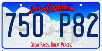 SD license plate 75OP82