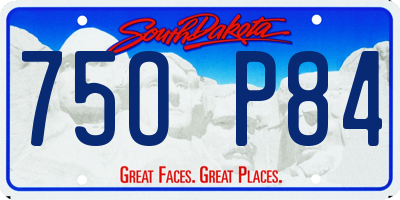 SD license plate 75OP84