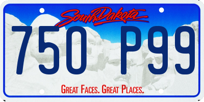 SD license plate 75OP99