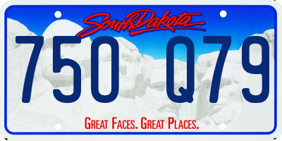 SD license plate 75OQ79