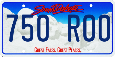 SD license plate 75OR00