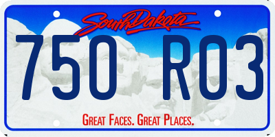 SD license plate 75OR03
