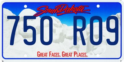 SD license plate 75OR09